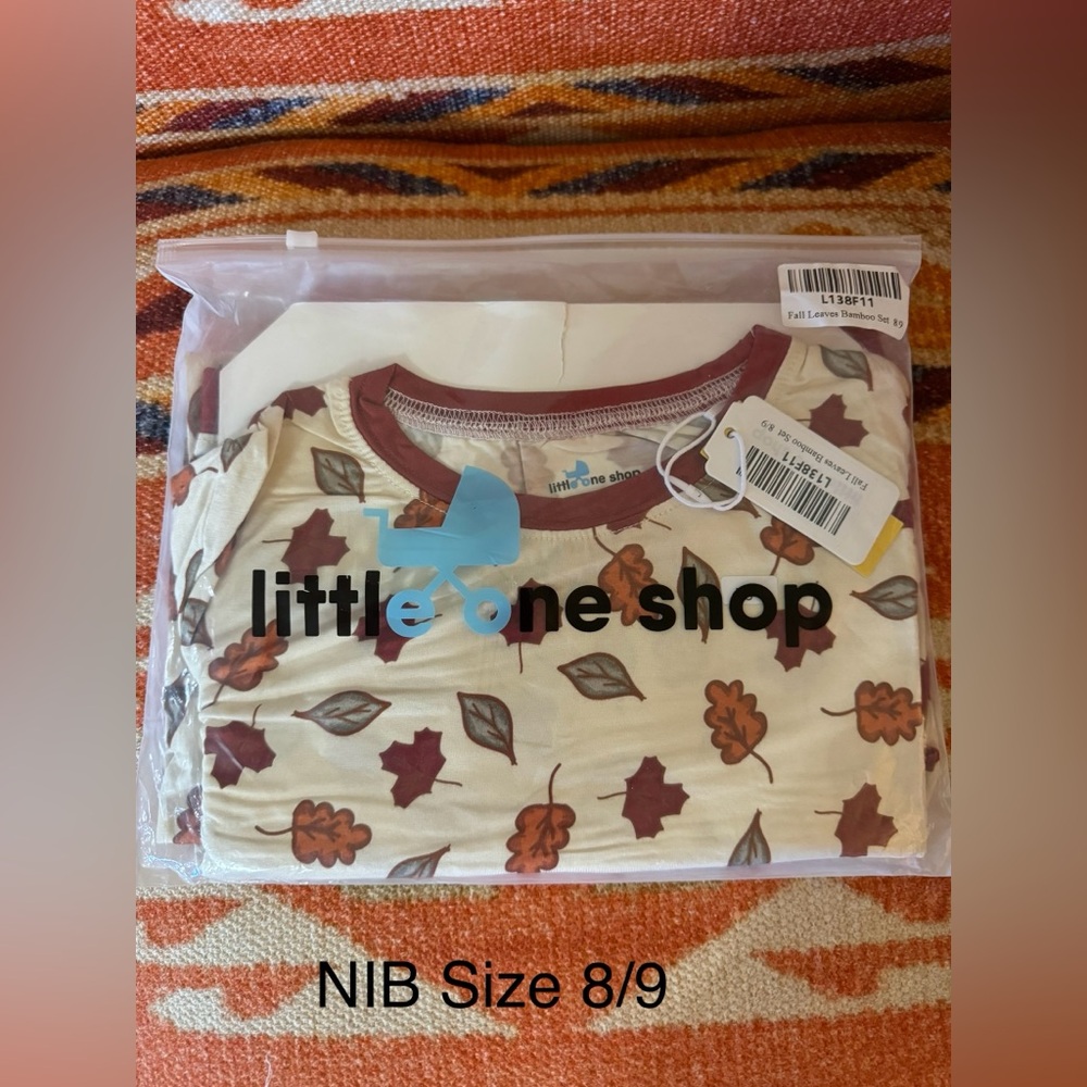 Little One Shop Fall Leaves Bamboo Two Piece Set